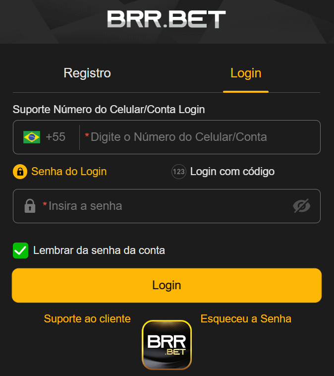 Login seguro na brrbet.com